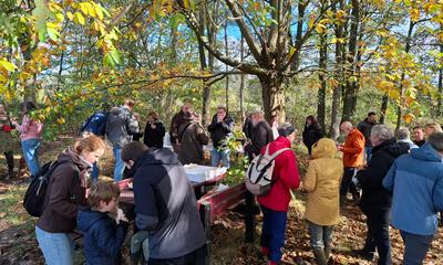nagenieten met pistolets en koffiekoeken